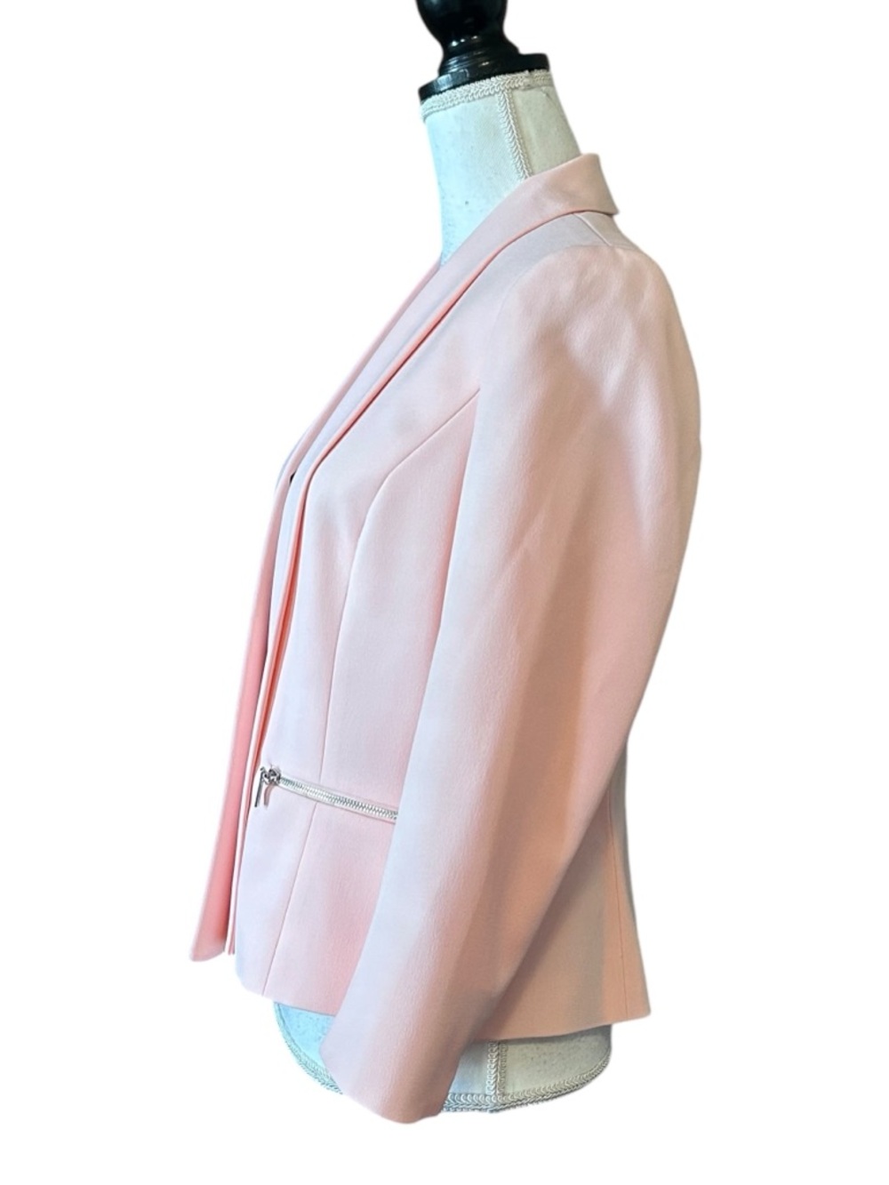 Evan Picone‎ Black Label 3/4 Sleeve Career Professional Blazer Women’s SZ 6 Pink - Picture 2 of 7